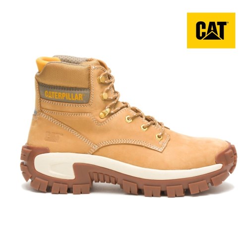 CAT Invader Hi Steel Toe Men's Work Boots Brown (AU B-379) Australia